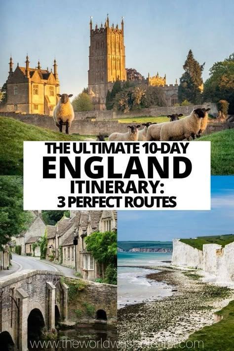 South Of England Travel, 10 Day London Itinerary, 10 Day Itinerary England, 1 Week England Itinerary, Top Things To Do In England, 7 Days In England, 10 Days In The Uk, Great Britain Travel Itinerary, Best Things To Do In England