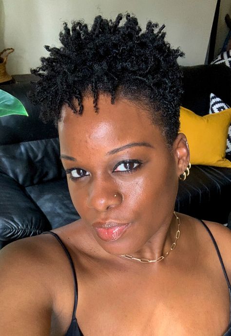 10 Dope Tapered Cut Hairstyles For 4C Natural Hair - The Glamorous Gleam Short Tapered Natural Hair 4c, Tapered Afro Women, 4c Tapered Natural Hair, Twa Hairstyles Growing Out, Tapered Afro 4c Hair, 4c Short Haircut, 4c Tapered Haircut, Tapered Cut Natural Hair 4c, Tapered Locs