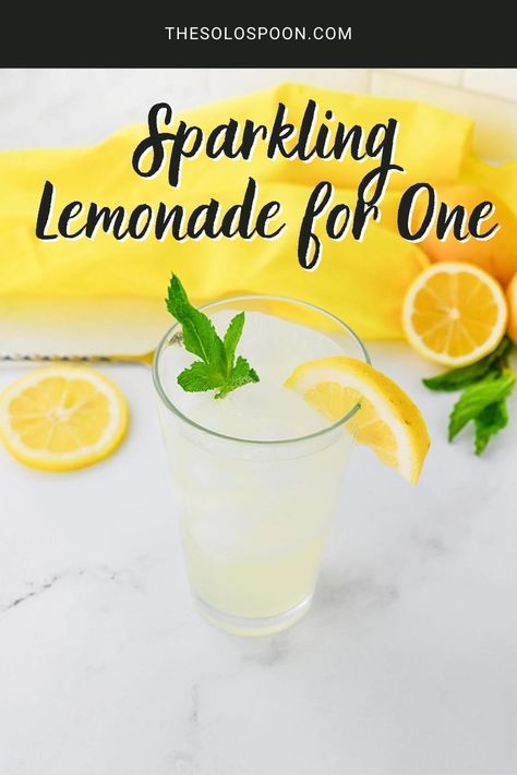 Unwind with a refreshing glass of Sparkling Lemonade, perfect for those warm summer days or when you need a moment to relax. This simple Sparkling Lemonade recipe for one ensures you enjoy every sip without the hassle of leftovers. Quick and easy, our Homemade Lemonade combines the classic zesty taste with a bubbly twist, making it the ultimate thirst-quencher for relaxation on a hot day. Sparkling Lemonade Recipe, Lemonade Recipe For One, Single Serving Lemonade Recipe, Single Serve Recipes, Easy Lemonade, Easy Lemonade Recipe, Homemade Lemonade Recipes, Sparkling Lemonade, Recipe For One