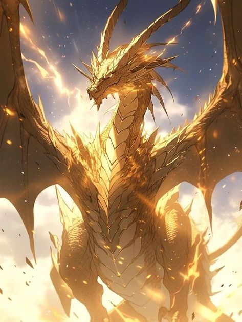 Elemental Dragons, Monster Artwork, Dragon Artwork Fantasy, Spirit Animal Art, Pet Dragon, Golden Dragon, Creature Artwork, Fantasy Creatures Art, Dragon Artwork