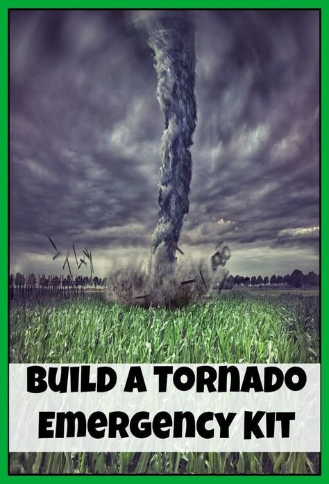 Tornado season is coming (and has started in some areas).  Do you have a tornado emergency kit? Tornado Preparedness Kit, Tornado Prep, Tornado Preparedness, Tornado Safety, Prepper Tips, Storm Preparedness, Tornado Season, Tornado Shelter, Disaster Management