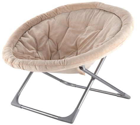 Giantex Oversized Large Folding Saucer Moon Chair Corduroy Round Seat Living Room Outdoor Papasan Chair, Grandkids Playroom, Comfortable Outdoor Chairs, Oversized Chair Living Room, Affordable Living Room, Living Room Beige, Moon Chair, Striped Chair, Guest Room Ideas