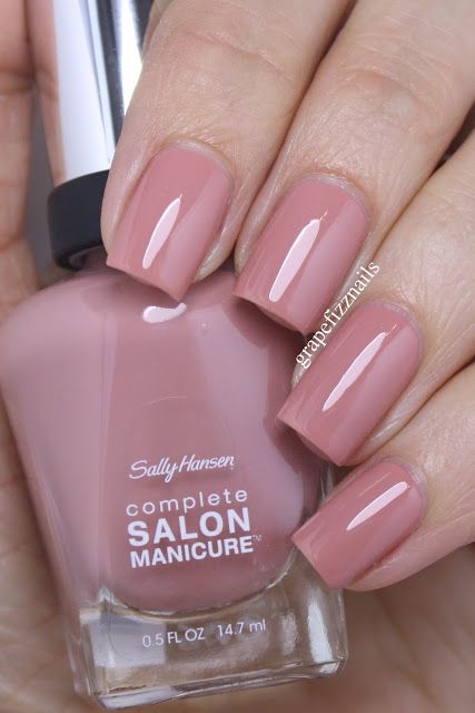 Gel Manicure Colors, Sally Hansen Nail Polish, Mauve Nails, Sally Hansen Nails, Manicure Colors, Manicure Tips, Popular Nails, Sally Hansen, Nail Arts