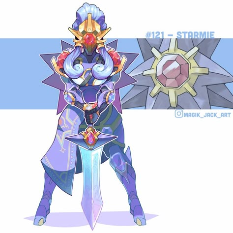 ArtStation - Starmie Armor, Jack Burke Starmie Pokemon, Jack Burke, Pokemon Vs Digimon, Pokemon Human Form, Pokemon Human, Pokemon Crossover, Pokemon Rpg, Gijinka Pokemon, Armor Designs