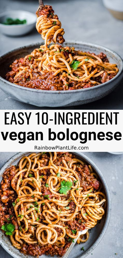 Rainbow Plant Life Lentil Bolognese, Red Lentil Bolognese Vegan, Red Lentil Pasta Recipes Vegan, Vegan Pasta Bolognese, Vegan Bolognese Recipe, Red Lentil Pasta Sauce, Plant Based Lentil Recipes, Viral Vegan Recipes, Rainbow Plant Life Recipes