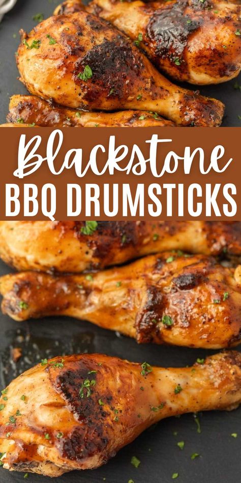 Blackstone Chicken Leg Recipes, Chicken Legs Blackstone, Blackstone Chicken Drumsticks, Chicken Legs On The Blackstone, Drumsticks On Blackstone Griddle, Black Stone Bbq Chicken, Blackstone Bbq Ideas, Blackstone Barbecue Chicken, Chicken Legs On Blackstone Griddle