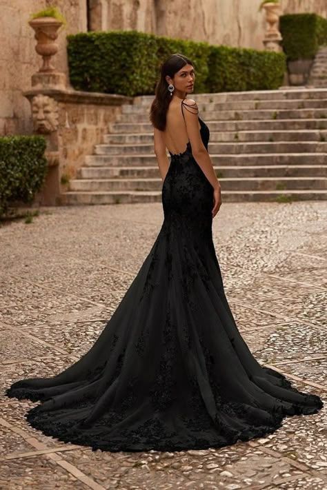 Discover the allure of the Moonlight Bridal style H1566B, a daring black mermaid gown with a beaded illusion bateau neckline and intricately designed sleeves. Learn why this unconventional wedding dress is the perfect choice for the bride who values originality and luxury. #blackweddingdress #unconventionbride #nontraditionalweddingdress