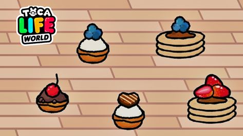 Recipes Toca Life World ✨ Toca Boca Pancake Recipe, Toca Boca Food Recipes Dessert, Toca Boca Cake Recipes, Toca Life World Recipes, Toca Boca Recipes Dessert, How To Do Pancakes, Toca World Recipes, Toca Boca Food Recipes, Toca Boca Recipes