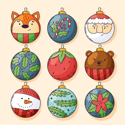 Christmas Balls Design, Drawing Cristhmas, Ornaments Design Ideas, Christmas Bobbles Drawing, Christmas Ornaments Drawing Design, Christmas Ball Design, Christmas Drawing Snowman, Christmas Art Design, Christmas Baubles Drawing