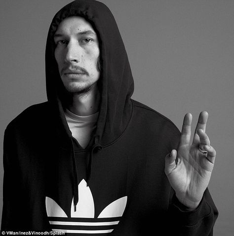 Adam Driver, A Man, Adidas, Black