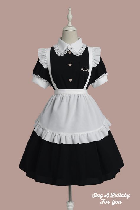 Maid Outfit Anime, Shop Assistant, Creepy Cute Fashion, Oc Outfits, Op Dress, Cute Shop, Classic Lolita, Anime Inspired Outfits, Maid Outfit