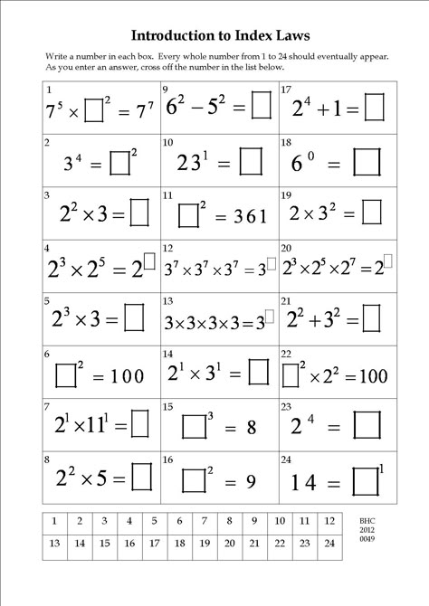 A nice quick-payoff exercise on indices for year 9. Algebra Activities High School, Year 9 Maths Worksheets, 10th Grade Math Worksheets, Algebra Equations Worksheets, 10th Grade Math, 9th Grade Math, Pre Algebra Worksheets, Exponent Worksheets, Math Practice Worksheets