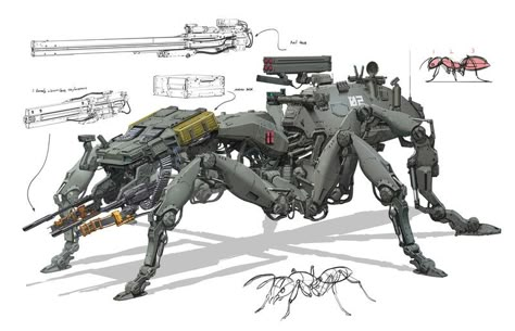 Mecha Tanks, Futuristic Military, Robot Design Sketch, Conceptual Sketches, Robot Animal, Android Design, Power Armour, Tac Gear, Star Wars Characters Pictures