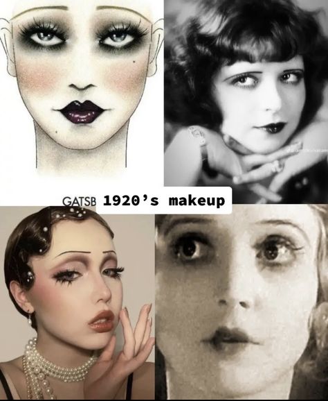 1920s Makeup, Vintage Makeup Looks, Swag Makeup, Makijaż Smokey Eye, Dope Makeup, Vintage Makeup, Pretty Makeup, Creative Makeup, Artistry Makeup