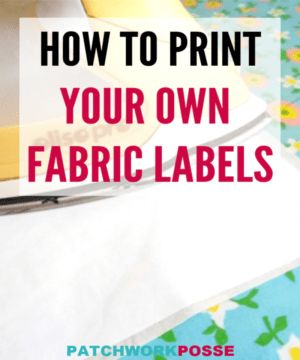 HOW TO PRINT YOUR OWN FABRIC LABELS - SO FUN AND EASY! Quilt Label Ideas, Sewing Kit Tutorial, Quilting Labels, Label Quotes, Sewing Tips For Beginners, Make Labels, Travel Sewing Kit, Printable Fabric, Tutorial Sewing