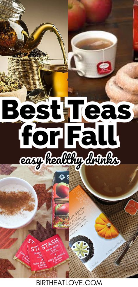 Best Teas for a Fall! Looking for easy healthy drinks for Fall? These Fall Teas are perfect for tea lovers, afternoon cup of tea, Fall Tea Party, bonfire party, or Thanksgiving menu! This list includes the best hot teas for Fall with the quintessential flavors of Autumn. #fall #tea #healthydrinks #healthyteas Easy Healthy Drinks, Fall Teas, Tea Snap, Drinks For Fall, Fall Tea Party, Homemade Tea Recipes, Homemade Electrolyte Drink, Pumpkin Spice Tea, Hot Teas