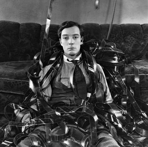 Buster Keaton in The Cameraman 1928 Joseph Frank, Movie Lists, Buster Keaton, Multiple Exposure, Twitter Handles, Albert Camus, Alfred Hitchcock, Silent Film, Old People