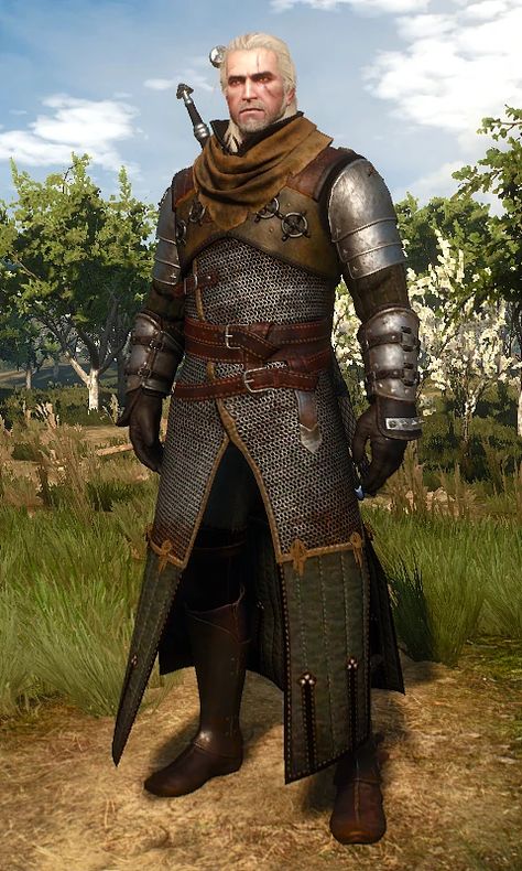 Mastercrafted Ursine armor is a craftable heavy armor and is part of the Bear School Gear in The Witcher 3: Wild Hunt. It is needed to craft Grandmaster Ursine armor in the Blood and Wine expansion. Bear Witcher, Witcher 3 Armor, Geralt Of Rivia Cosplay, Witcher Armor, Chainmail Armor, Armadura Cosplay, Shoulder Armor, Geralt Of Rivia, Leather Armor