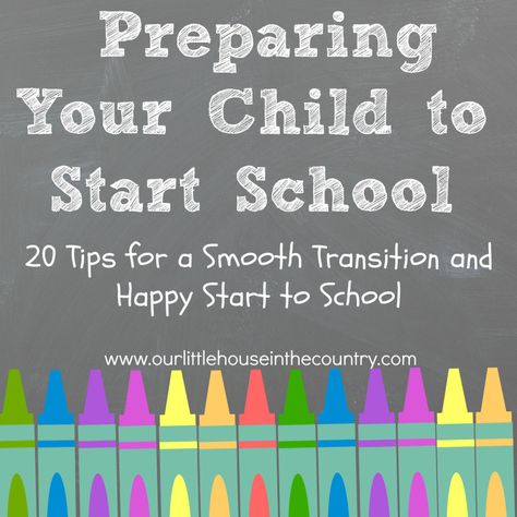 20 Tips for Preparing Your Child to Start School - http://ourlittlehouseinthecountry.com #startingschool #backtoschool Texas Homeschool, September Activities, Big School, Start School, Online Homeschool, Kindergarten Readiness, Back To School Hacks, Starting School, Ready For School