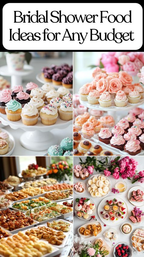 Assorted bridal shower food ideas for every meal and budget