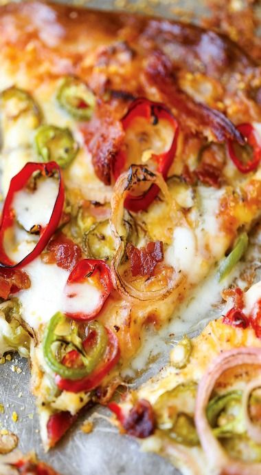 Pizza Oven Recipes, Breakfast Pizza Recipe, Baked Pizza, Slice Of Pizza, Pizza Crust Recipe, Pizza Recipes Homemade, Recipe Breakfast, Flatbread Pizza, Breakfast Pizza