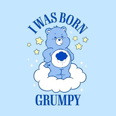 Care Bears Grumpy Bear Wallpaper, Grumpy Bear Tattoo, Care Bears Wallpaper, Care Bear Grumpy, Blue Care Bear, Care Bears Characters, Care Bears Grumpy Bear, Grumpy Care Bear, Grumpy Bear