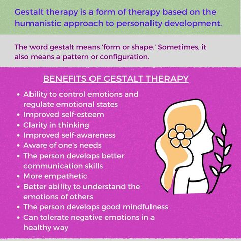 Gestalt therapy is a form of therapy based on the humanistic approach to personality development. Check out our article link. #gestalttherapy #therapy #psychology #counselling #thepleasantmind #mentalhealth #personalitydevelopment #selfdevelopment Gestalt Therapy Techniques, Humanistic Therapy, Counselling Theories, Gestalt Psychology, Humanistic Approach, Counselling Psychology, Mindfulness Therapy, Psychic Development Learning, Learning Psychology