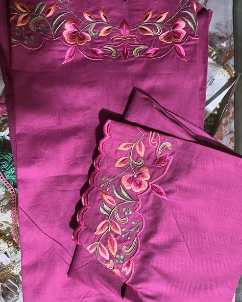 👉🏾machine embroidery design on cotton customised on any colour &stuff 📦Dm us for online shopping free shipping charges in all India • Dm for more details Cut n classy boutique (kurukshetra)Haryana ➡️ Designer boutique Suits. ➡️Pure organza designer Bridal ➡️partiwears... ➡️Suits ➡️Plazzo suits ➡️Heavy bridals.... Daj wari suits ➡️customisation according to your choice ➡️stitching available ➡️matching punjabi jutti with dress ☎️Contact number-+91 8950444430, 9996460431 #suit #saree #wed... Heavy Embroidery Suits Design, Designer Boutique Suits, Machine Embroidery Designs For Suits, Classy Boutique, Plazzo Suits, Boutique Suits, Punjabi Jutti, Suits Design, Designer Boutique