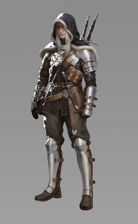 Witcher Design, Witcher Armor, Witcher 3 Art, Rpg Clothes, Witcher Monsters, Witcher Art, Dungeons And Dragons Classes, Gothic Fantasy Art, Witcher 3