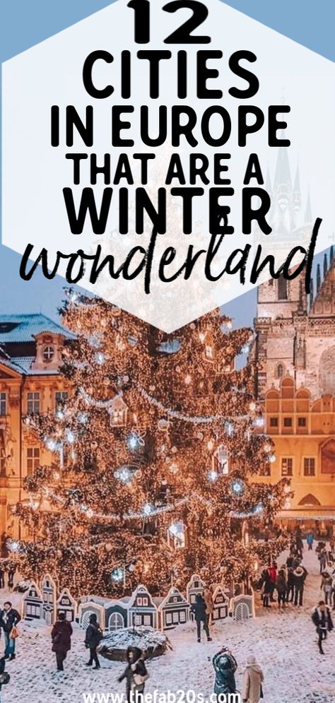 Looking for the best destination in Europe this winter?! We've got you covered! From Christmas markets to a winter wonderland, you won't be asking yourself Is it good to visit Europe in December. Check out the absolute must see places in Europe in winter #travel #winterineurope #wintertravel Europe During Christmas, Winter Travel Places, Where To Go In Europe In Winter, European Christmas Vacation, Europe Christmas Travel, Best Places To Travel In December Europe, Europe December Travel, Best European Cities At Christmas, Best Places In Europe In Winter