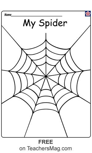 for Spider Hand-print Crafts Hand Print Spider Craft, The Very Busy Spider Crafts, Spider Craft Preschool, Spider Crafts Preschool, Spiders Preschool, Spider Template, Spider Printable, Spider Web Craft, Spider Web Drawing