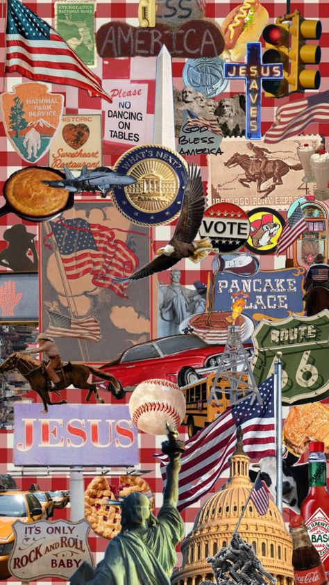 USA Aesthetic Background America collage proud American antique vintage u.s.a. Usa Aesthetic Wallpaper, America Collage, Battle Of Yorktown, Grape Farm, Aesthetic Wallpaper Macbook, Yes Maam, Timeline Poster, Mimi Life, Usa Aesthetic