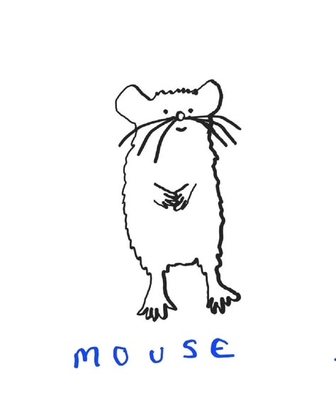 Mouse line drawing by Anna Gibbs Drawings with a white background and blue writing. Mouse Under Mushroom, Mouse Line Drawing, Mouse Doodle, Drawing Mouse, Rat Art, Stick Poke, Mouse Illustration, Clothes Illustration, Mouse Drawing