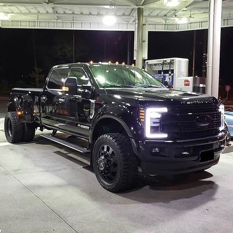 Big Ford Trucks, Single Cab Trucks, Ford Trucks F150, Dually Trucks, Super Duty Trucks, Black Truck, Custom Pickup Trucks, Jacked Up Trucks, Ford Pickup Trucks