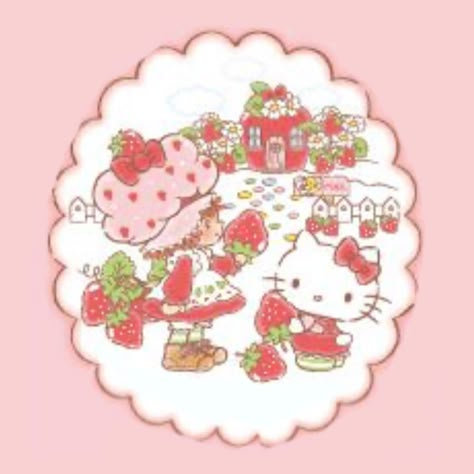 Strawberry Shortcakes, Strawberry Shortcake Cartoon, Strawberry Shortcake Characters, Charmmy Kitty, Vintage Strawberry Shortcake, Vintage Strawberry, Hello Kitty Art, Cute Poster, Kitty Wallpaper