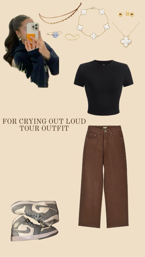 Simple but elegant great for Finneas’s tour Finneas Concert, Cry Out, Concert Fits, Out Loud, Concert Outfit, Concert, Outfit Inspo