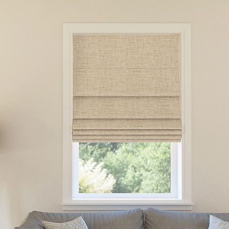 Featuring a subtle linen-like textured fabric, sun zero pryer textured 100% blackout cordless roman shades add sophisticated style and function to windows in any room for your home. Sun zero total blackout technology is laboratory tested to block out 100% of light, reduce outside noise by up to 50%, and decrease energy lost through your windows by up to 45%. Comfort is optimized with thermal properties that help keep summer heat and winter chill out of your home. Best for kids certified cordless Blackout Roman Shades, Indoor Blinds, Light Filtering Shades, Fabric Roman Shades, Blackout Roller Shades, Cordless Roman Shades, Sun Zero, Shade Store, Roman Shade