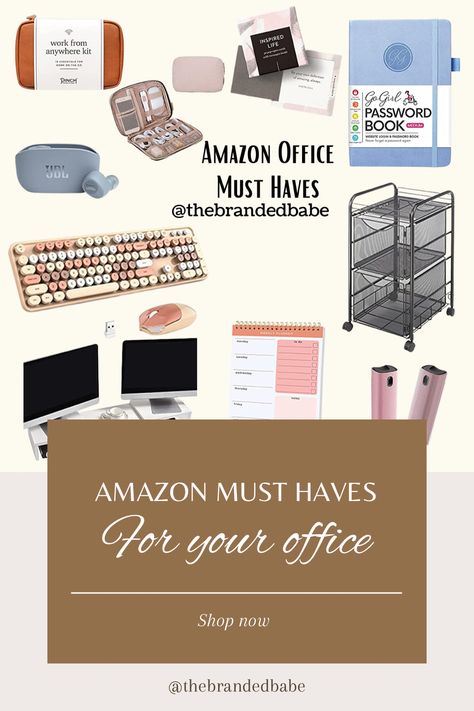 Amazon Office Must Haves Work, Amazon Home Office Decor, Amazon Home Office Must Haves, Aesthetic Things To Buy On Amazon, Amazon Must Haves Aesthetic, Office Must Haves Work, Office Sanctuary, Amazon Office Must Haves, Amazon Office Finds