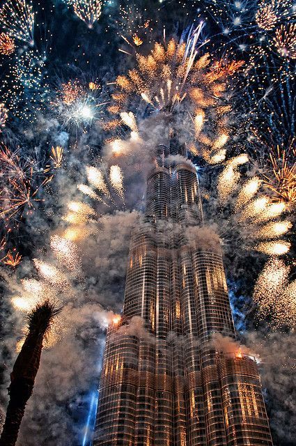 Fireworks Firing Off Burj Khalifa, Tallest Building in The World Fireworks Photos, Armani Hotel Dubai, Trips For Couples, Dubai Burj Khalifa, Dubai Night, Dubai Resorts, Underwater Hotel, Travelling Abroad, Happy New Year 2015