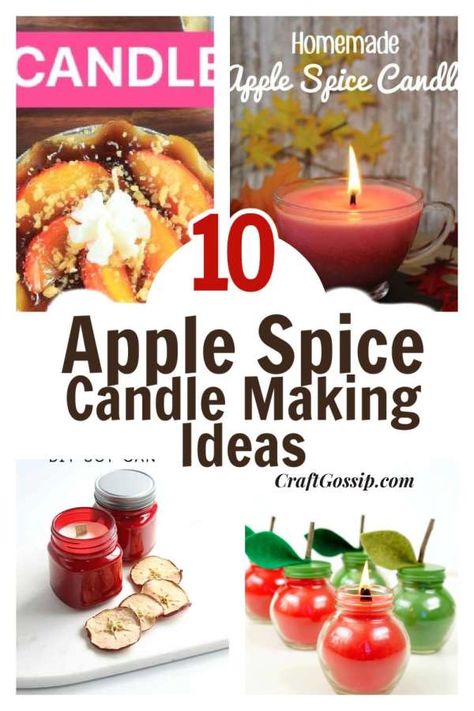 This roundup of candles is all about apples, not the fresh kind but the waxy kind. These candle-making tutorials all feature either apples or apple scents, from apple pie to apple spice.  Apple Spice candles are one of the top-selling … Read More... Apple Scented Candles, Make Candles Diy, Homemade Crisps, Christmas Holiday Cookies, Apple Pie Candle, Candle Making Tutorial, Fall Diy Crafts, Make Your Own Candles, Pie Candles