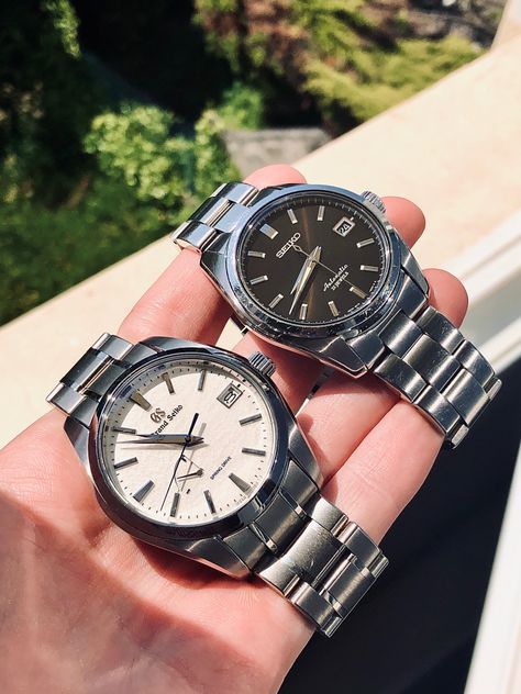 Grand Seiko SBGA211 and Seiko sarb033 aka baby grand seiko Seiko Sarb033, Vision Quest, Fancy Watches, Grand Seiko, Seiko Watch, Classy Outfits Men, Seiko Watches, M F, Outfits Men