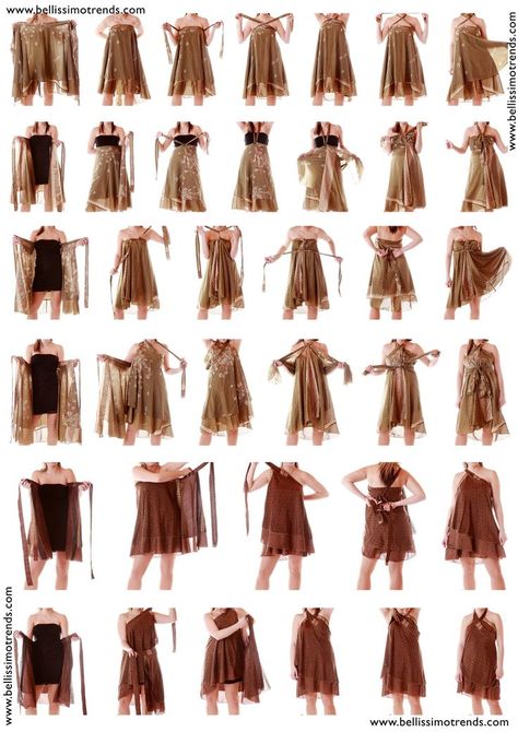 Sari Skirt How To Wear, Vestido Convertible, Pola Rok, Robe Diy, Magic Skirt, Convertible Clothing, Sari Skirt, Magic Wrap, Multi Way Dress