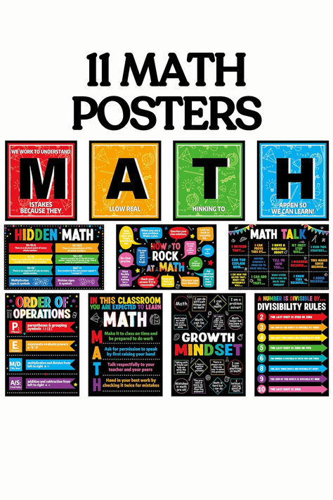 Maths Classroom Decoration Ideas, Classroom Maths Display, Math Bulletin Boards High School, Maths Display Board, Math Bulletin Boards Middle School, Math Door Decorations, Math Class Decor, Bulletin Board For Classroom, Mathematics Poster