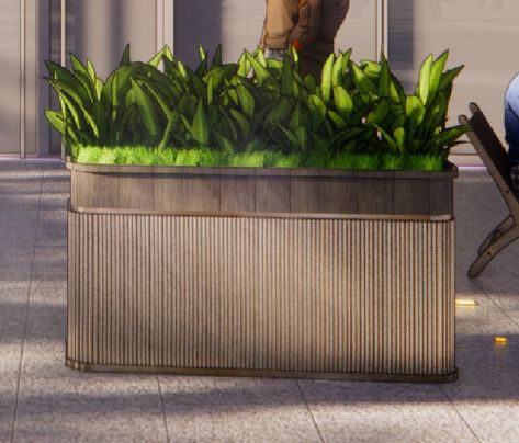 Public Outdoor Seating, Planter Box Design, Estate Agent Office, Styling Plants, Planter Box Designs, Rectangular Planter Box, Hotel Landscape, Garden Vertical, Door Planter