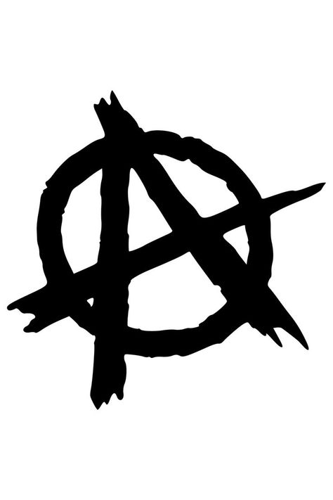 Anarchy Anarchy Symbol Tattoo Design, Deadmans Hand Tattoo Design, Ateez Anarchy Logo, Anarchy Tattoo Design, Anarchy Drawing, Anarchism Symbol, Anarchy Necklace, Anarchy Sign, Anarchist Tattoo