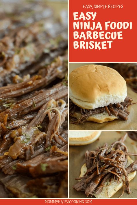 Make the perfect easy Ninja Foodi Brisket, when the smoked brisket isn't an option, this Ninja Foodi Recipe is a great choice! Meals With Chicken Breast, Easy Brisket Recipe, Grilled Brisket, Roast Brisket, Ninja Foodie Recipes, How To Cook Brisket, Ninja Cooking System Recipes, Ninja Cooking System, Brisket Recipe