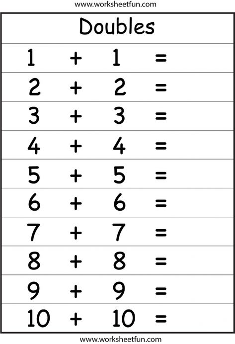 addition doubles | Free printable math worksheets, 1st grade math worksheets, Doubles worksheet Free 2nd Grade Math Worksheets, First Grade Worksheets Math, Math Sheets For 1st Grade Free Printable, 1st Grade Worksheets Free Printables Math Activities, 1st Grade Math Worksheets Free Printable, Printable Addition Worksheets, Doubles Worksheet, 1st Grade Homework, Addition Math Facts