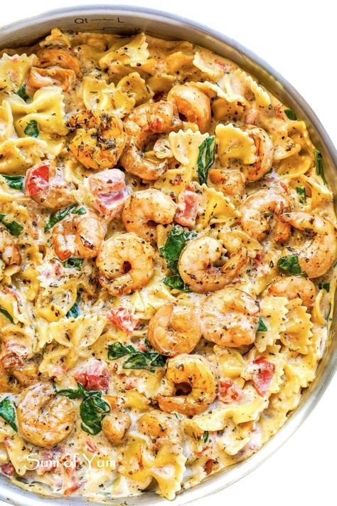 Tuscan Shrimp Pasta, Creamy Tuscan Shrimp, Pasta Instant Pot, Tuscan Shrimp, Shrimp Pasta Recipes Easy, Fettucini Alfredo, Pasta With Shrimp, Creamy Shrimp Pasta, Lobster Dishes