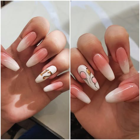 30th Nails Art Designs, B Day Nails Art Ideas, Nails 17 Birthday, 20 Birthday Nails Designs, Birthday Nails 22 Years Old, 17 Nails Birthday, Nails For 17 Birthday, Birthday Nails 17th Birthday, Birthday Nails Number