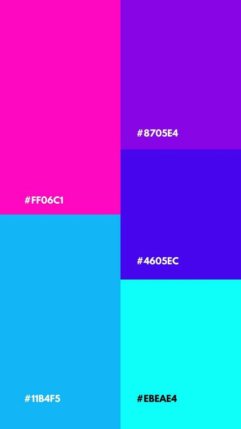 5 Different colors related with Vaporwave style Vaporwave Logo Design, Color Palette Vaporwave, 80s Color Palette Retro Neon, 80 Color Palette, 90s Vaporwave Aesthetic, Avant Garde Color Palette, Neon Brand Colors, Retro Vaporwave Aesthetic, 80s Aesthetic Design